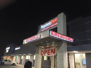 custom storefront building sign
