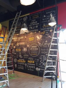 Vinyl Wall Mural installation